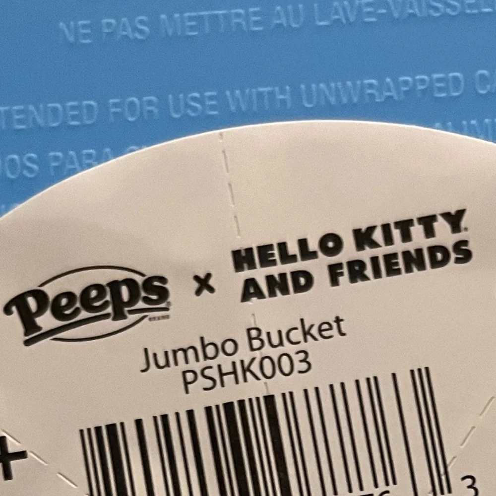 Hello Kitty and Friends x Peeps Easter Jumbo Pail Bucket NWT
